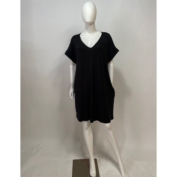 Entro Royal V-neck Pocket Short Sleeve Mini Dress - Picture 4 of 4